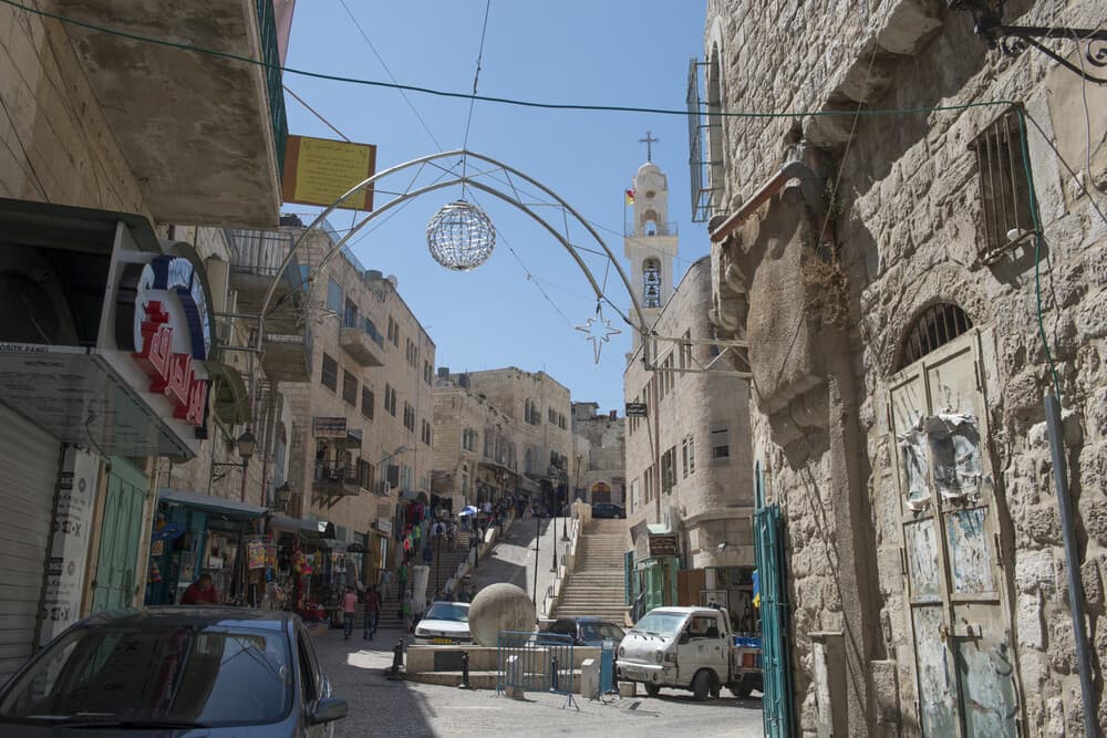 Artisan carving olive wood